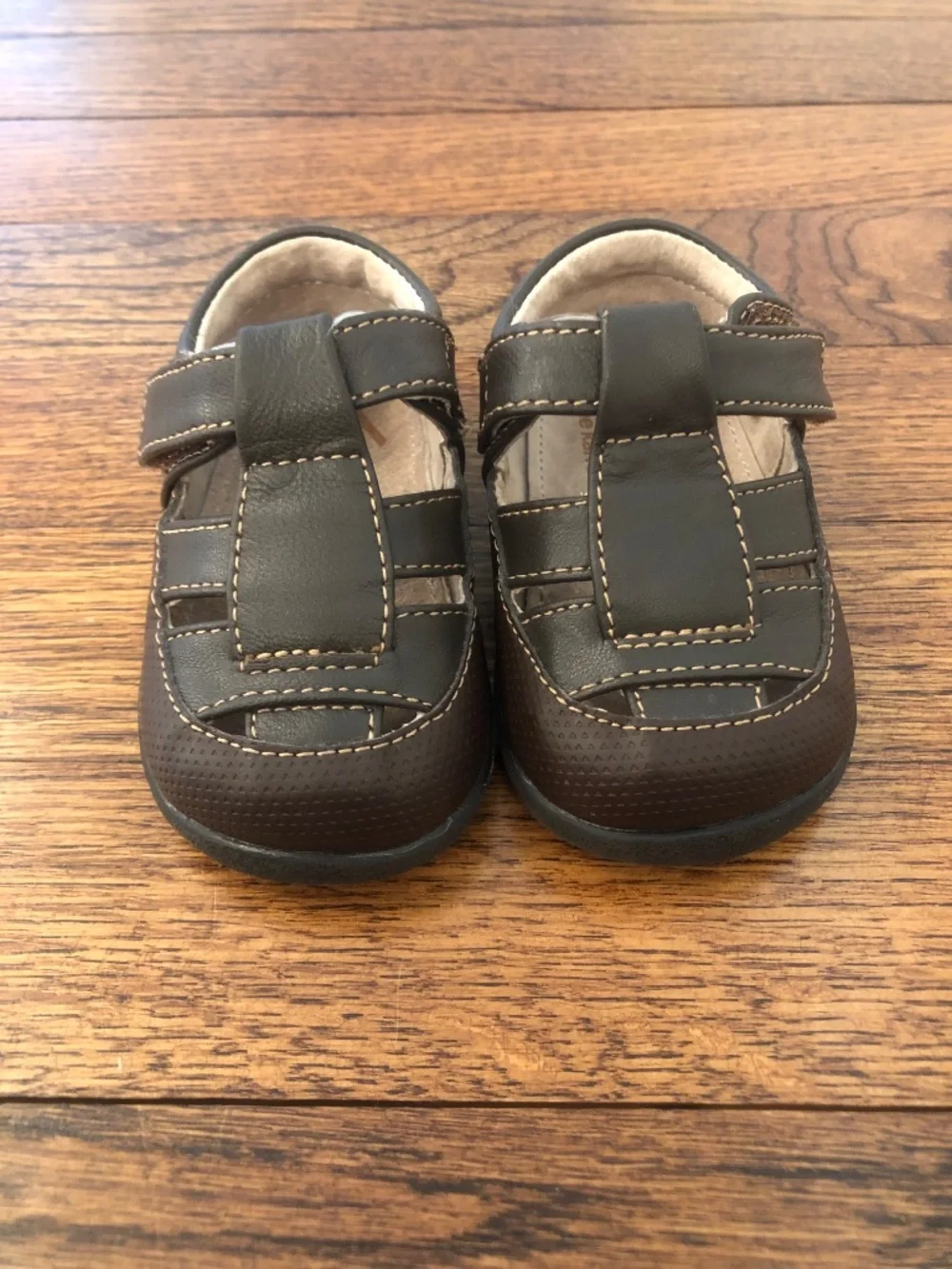 See Kai Run Patrick II Fisherman Sandal, Brown, Size 4